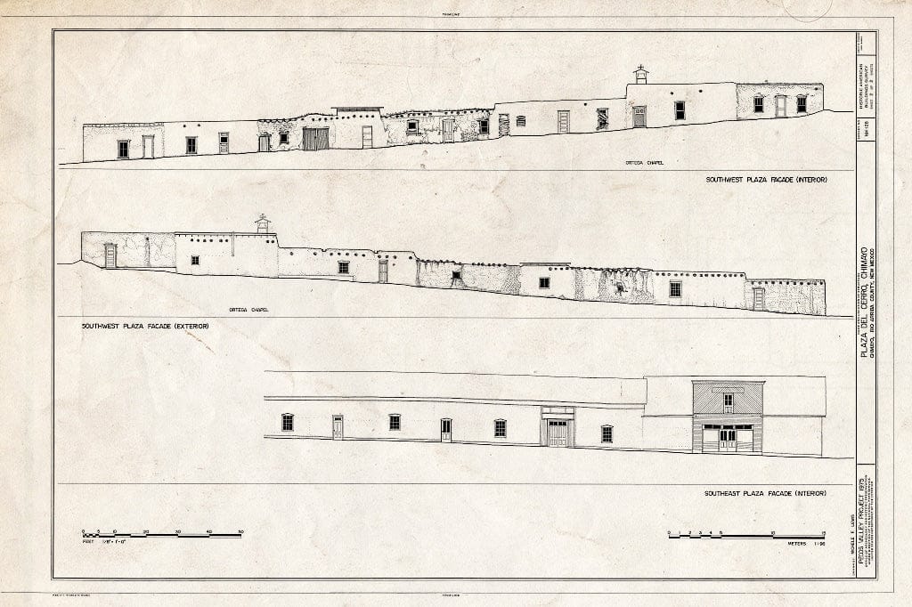 Blueprint HABS NM,20-CHIM,1- (Sheet 2 of 2) - Plaza del Cerro, State Routes 76 & 4 Vicinity, Chimayo, Rio Arriba County, NM