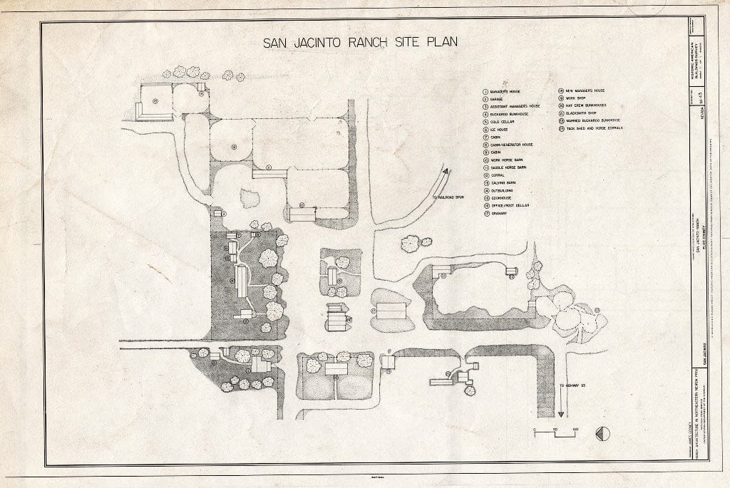 Blueprint Site Plan - San Jacinto Ranch, San Jacinto, Elko County, NV