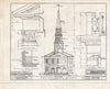 Blueprint HABS NY,34-Pomp,1- (Sheet 3 of 7) - Pompey Presbyterian Church, Fabius Pompey Road, Pompey, Onondaga County, NY