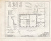 Blueprint 1. First Floor Plan; Door and Trim Details - John Hunn House, Ridge & East Holley Roads, Murray, Orleans County, NY