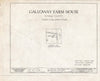 Blueprint HABS NY,40-GARI,1- (Sheet 0 of 6) - Galloway Farmhouse, Manitou Road, Garrison, Putnam County, NY