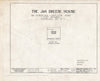 Blueprint HABS NY,42-GREBUE,1- (Sheet 0 of 4) - Jan Breese House, Castleton Road, East Greenbush, Rensselaer County, NY