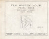 Blueprint HABS NY,44-ORABU.V,1- (Sheet 0 of 11) - Van Houten House, Orangeburg, Rockland County, NY
