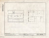 Blueprint Second Floor and Attic Plan - Cheeseman's Tavern, Western Turnpike, Gifford, Schenectady County, NY